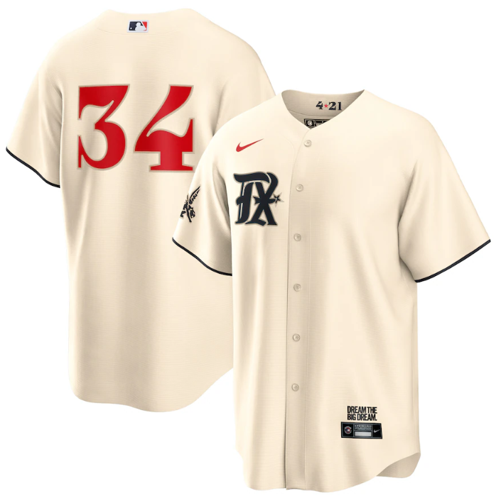 Men's Cream Texas Rangers ACTIVE PLAYER Custom 2023 City Connect Cool Base Stitched Baseball Jersey